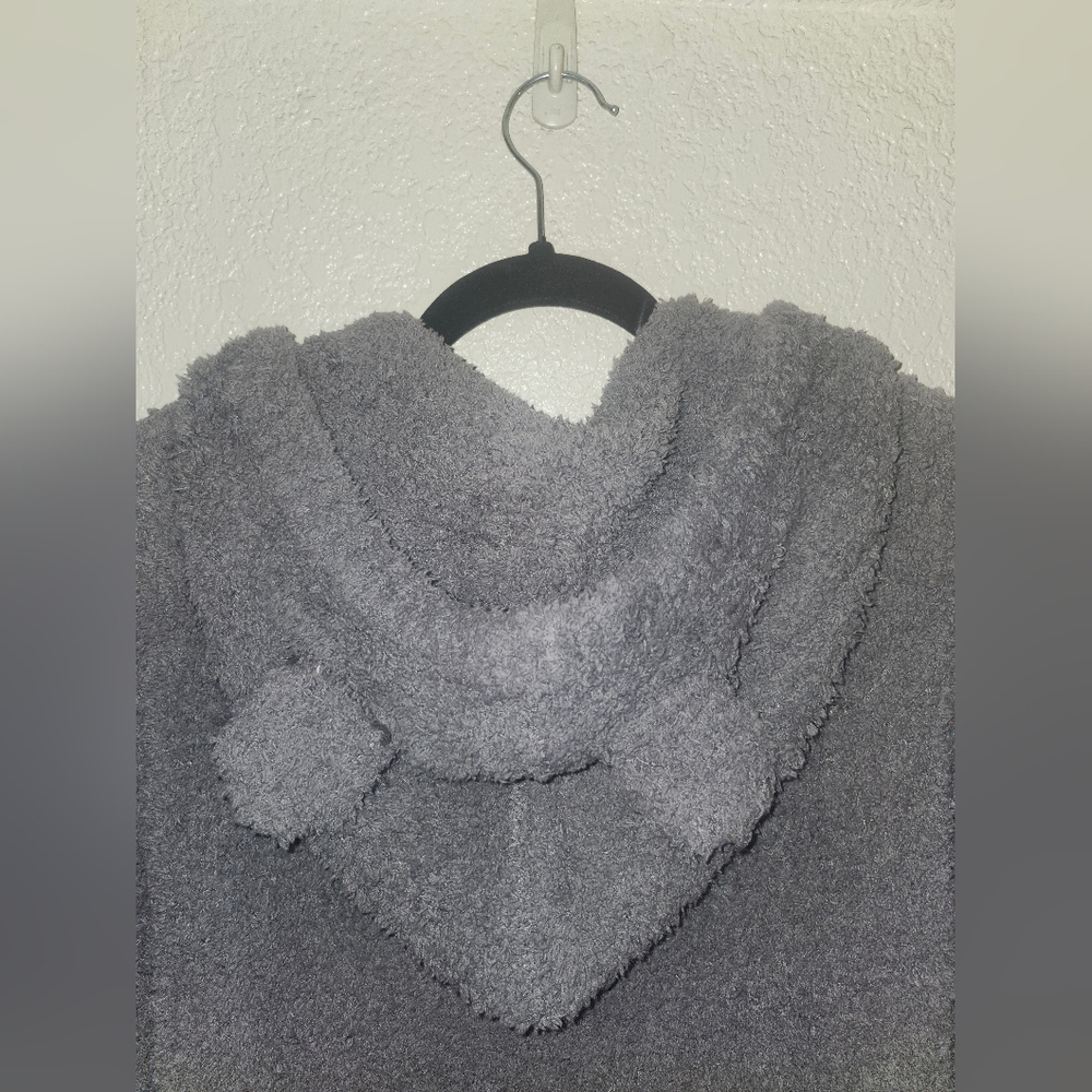 NWT POL "RARE Teddy Bear Ears🐻 Double Zip-up Hooded Sweater w/Pockets" 🩶 Small - Picture 9 of 11
